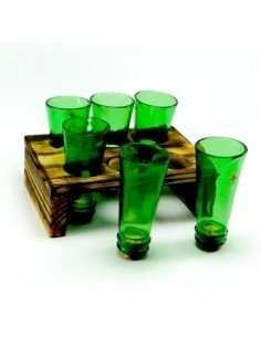 Setx6 Copas Botellas recicladas Ecológico eseLatino !!