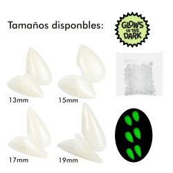 Colmillos de Vampiro 2 Unidades para halloween