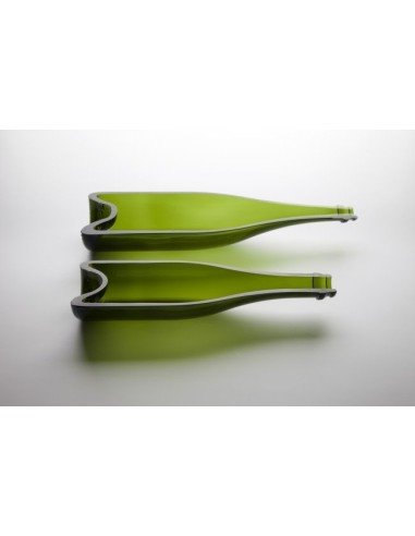 Set x2 Bandejas Sushi Botella Vidrio Reciclado Pasabocas eseLatino !!