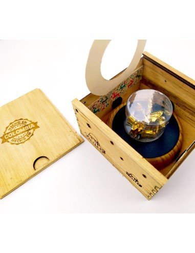 Pesebre de Lujo Dorado una Joya de Navidad 8 figuras con Baño en Oro