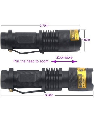 Linterna Uv 395nm Luz Led Ultravioleta Potente portable