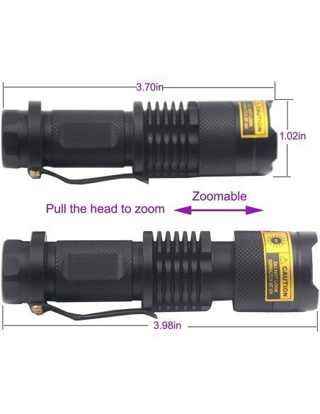 Linterna Uv 395nm Luz Led Ultravioleta Potente portable