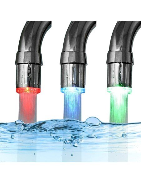 Luz Led Multicolor para Grifo con dínamo (relaxing Shower)