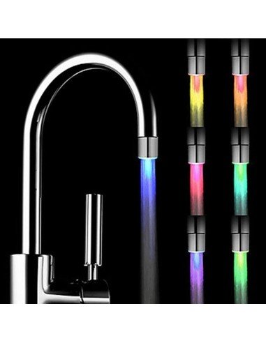 Luz Led Multicolor para Grifo con dínamo (relaxing Shower)