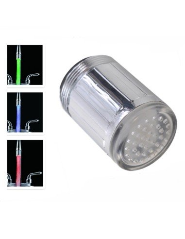 Luz Led Multicolor para Grifo con dínamo (relaxing Shower)