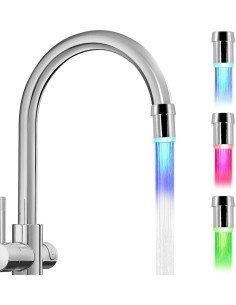 Luz Led Multicolor para Grifo con dínamo (relaxing Shower) 2