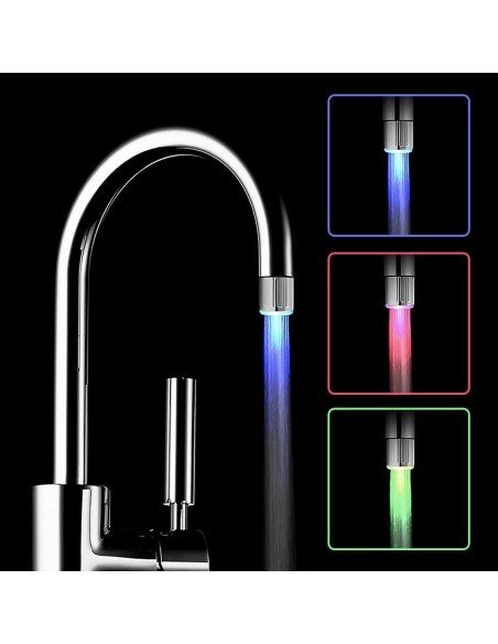 Luz Led Multicolor para Grifo con dínamo (relaxing Shower) Luz Led Multicolor para Grifo con dínamo (relaxing Shower)