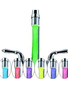 Luz Led Multicolor para Grifo con dínamo (relaxing Shower) 2