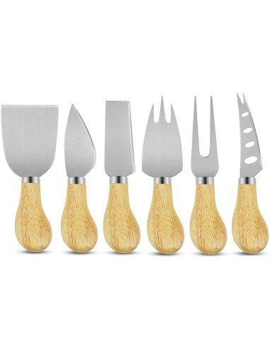Setx6 Cuchillos Palas Queso Utensilios Charcutería