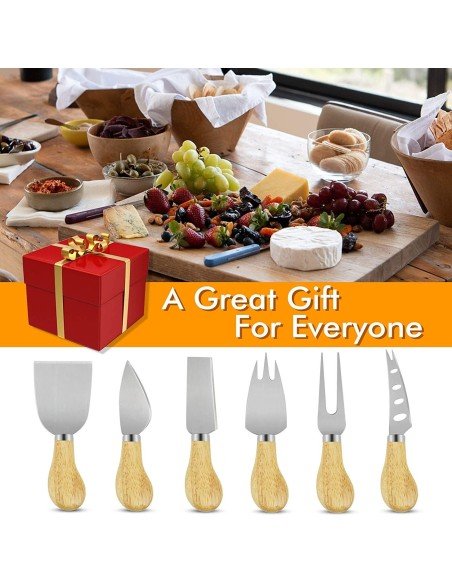 Setx6 Cuchillos Palas Queso Utensilios Charcutería Setx6 Cuchillos Palas Queso Utensilios Charcutería