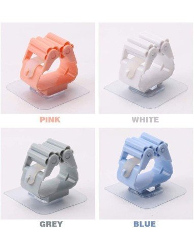 Organizador Wall Mount Multiusos colgador de útiles de Aseo, escobas..