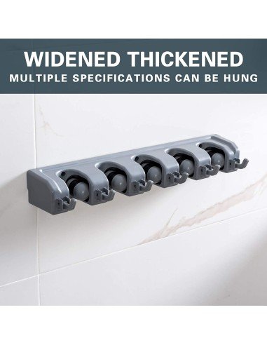 Organizador Multiusos colgador de útiles de Aseo, escobas