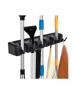 Soporte Organizador Multiusos Colgador Escobas Fregona 2