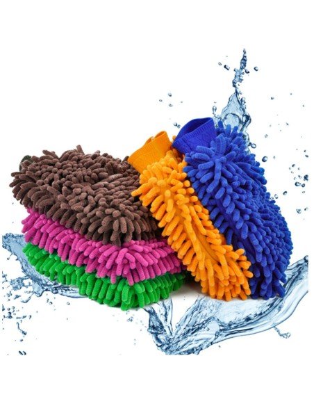 Setx2 Guantes Ultra-limpieza Microfibra Atrapa Polvo Setx2 Guantes Ultra-limpieza Microfibra Atrapa Polvo