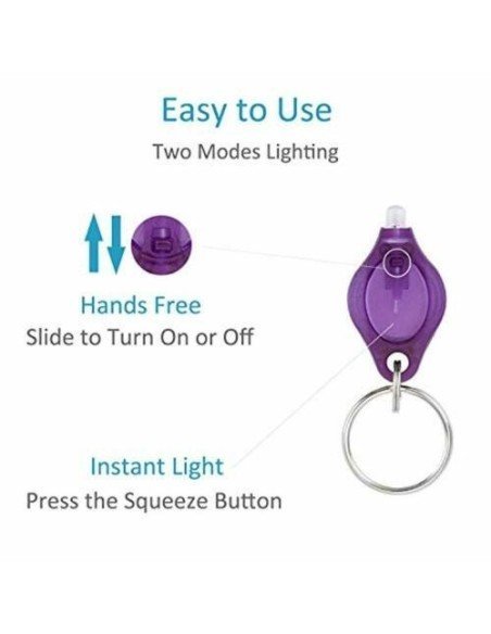 Setx3 Llaveros  probador de billetes UltraVioleta Led UV