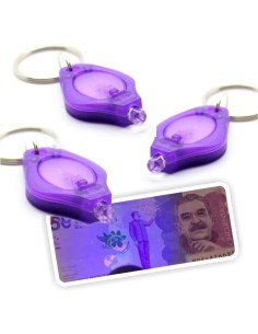 Setx3 Llaveros  probador de billetes UltraVioleta Led UV