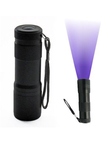 Setx2 Linternas UV blackLight probador billetes Caja Fraude 