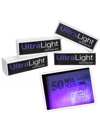 Setx2 Linternas UV blackLight probador billetes Caja Fraude 