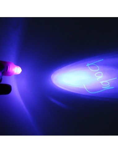 Set x3 Lapiceros mágicos con tinta invisible y Luz Led UV