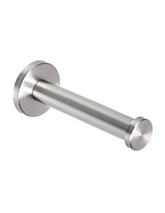 Soporte Toallero Sencillo Barra Niquel Cepillado  Instala Fácil