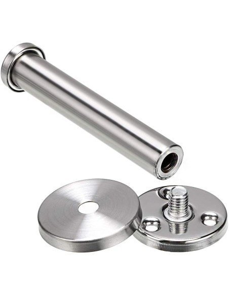 Soporte Toallero Sencillo Barra Niquel Cepillado  Instala Fácil Soporte Toallero Sencillo Barra Niquel Cepillado  Instala Fácil