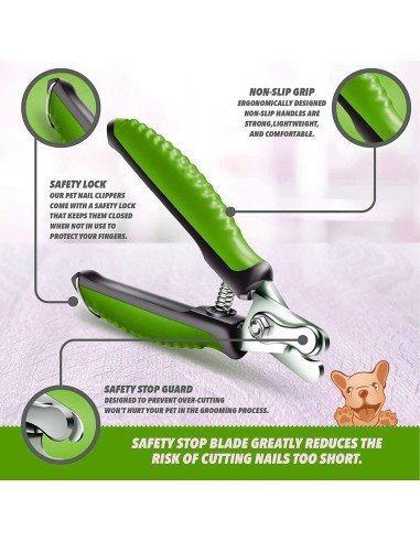 Pinza Corta Uñas para gatos y Mascotas tipo tijera profesional 