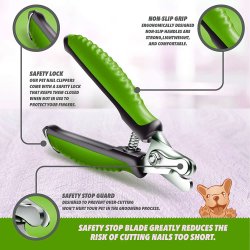 Pinza Corta Uñas para gatos y Mascotas tipo tijera profesional 