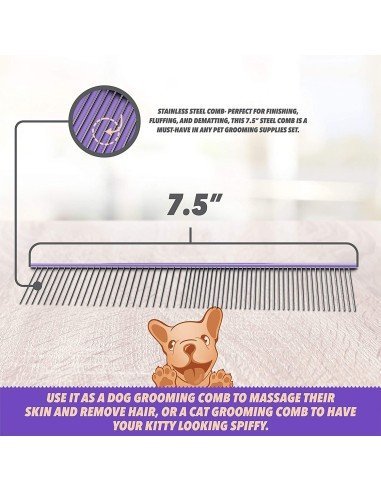 Cepillo Automático + Corta Uñas + Peine Kit Limpieza Mascota