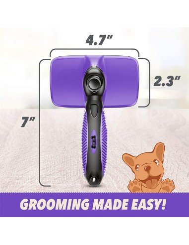 Cepillo Automático + Corta Uñas + Peine Kit Limpieza Mascota