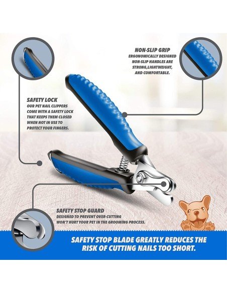 Cepillo Automático + Corta Uñas + Peine Kit Limpieza Mascota