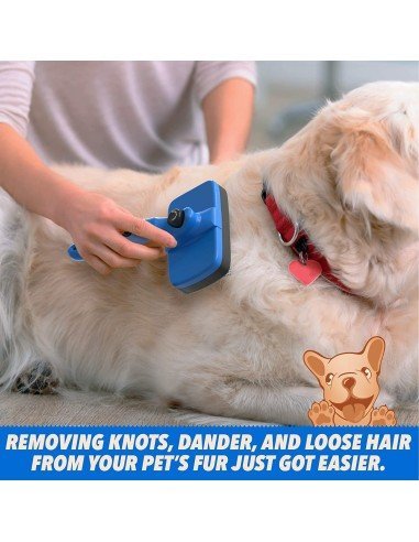 Cepillo Automático + Corta Uñas + Peine Kit Limpieza Mascota