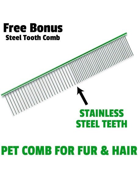 Peine para Mascotas de cerdas metálicas pelo largo Peine para Mascotas de cerdas metálicas pelo largo
