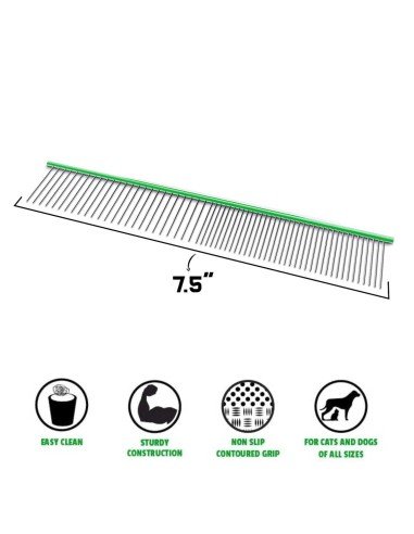 Peine para Mascotas de cerdas metálicas pelo largo