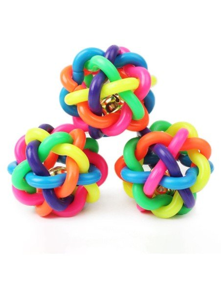 Juguete Bola pequeña multicolor para Mascota  Juguete Bola pequeña multicolor para Mascota