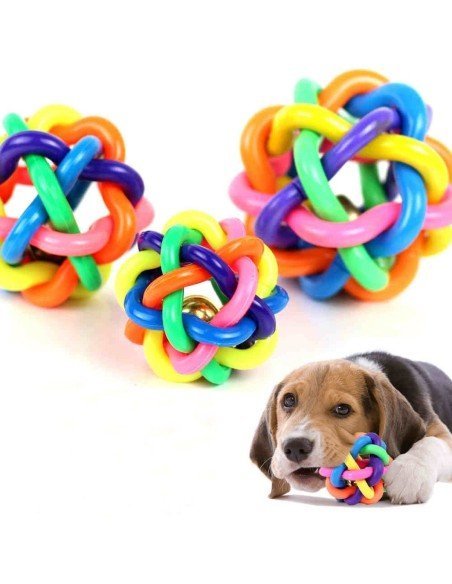 Juguete Bola pequeña multicolor para Mascota  Juguete Bola pequeña multicolor para Mascota