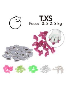 Cortauñas + Set x60 Protectores de Uñas Mascota, Nails Caps en colores 2