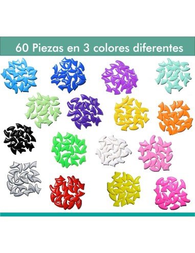 Cortauñas + Set x60 Protectores de Uñas Mascota, Nails Caps en colores