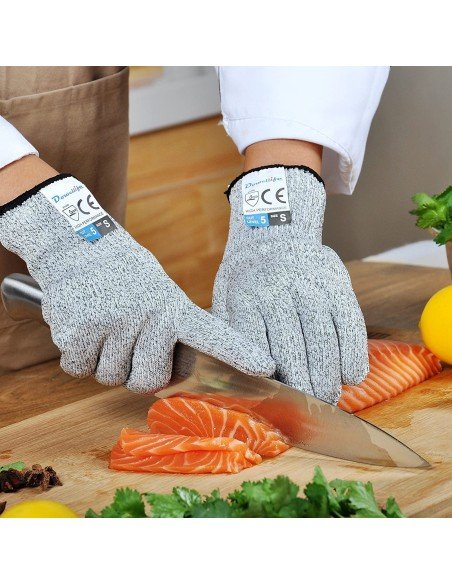 Guantes Carnicería Seguridad Nivel 5 Anticorte Cocina X2