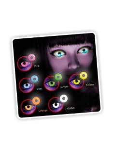 Lentes contacto UV Glow Neón Magic Brilla Disco