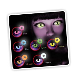 Lentes contacto UV Glow Crazy Neón Magic Diabolic