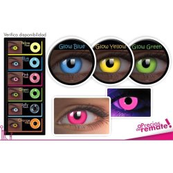 Lentes contacto UV Glow Crazy Neón Lizard Crackle