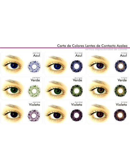 Lentes de Contacto Azalea Tricolor Lentes de Contacto Azalea Tricolor