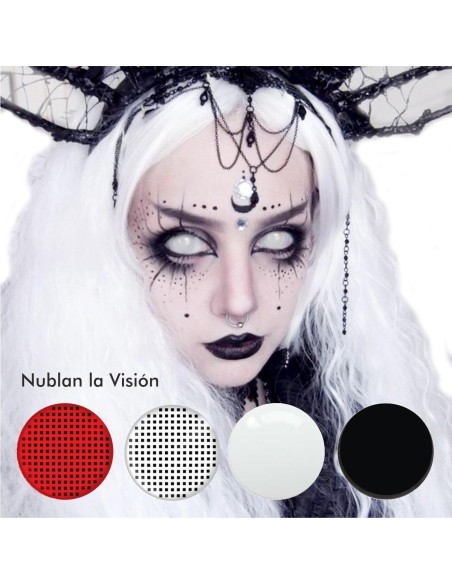 Crazy Lentes Teatro FX Mosca Rojo Mesh Nublan la  Visión Crazy Lentes Teatro FX Mosca Rojo Mesh Nublan la  Visión