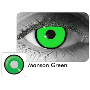 Lentes de Contacto Crazy Manson Green Joker Verde