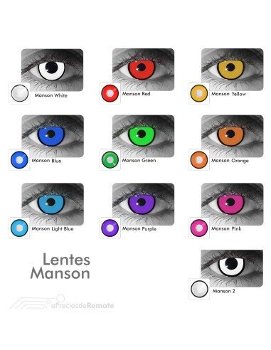 Lentes de Contacto Crazy Manson White blancos