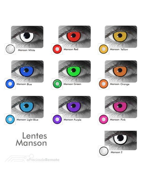 Lentes de Contacto Crazy Manson White blancos Lentes de Contacto Crazy Manson White blancos