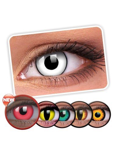 Lentes de Contacto Crazy Manson White blancos