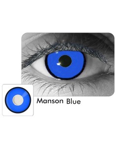 Lentes de Contacto Crazy Manson Blue Mad Azul