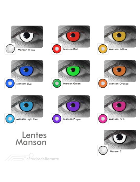 Lentes de Contacto Crazy Manson Mad Hatter Yellow