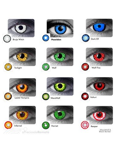 Lentes de Contacto Crazy Wolf Fire ThunderBolts